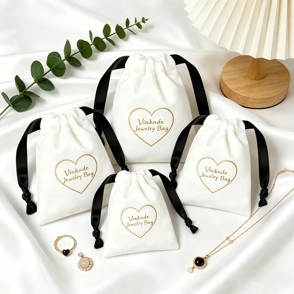 100Pcs Luxury Velvet Flannel Pouch Soft Customizable Jewelry Gift Drawstring Bag for Beauty Make-up Earrings Ring Packaging Bags
100Pcs Luxury Velvet Flannel Pouch Soft Customizable Jewelry Gift Drawstring Bag for Beauty Make-up Earrings Ring Packaging Bags