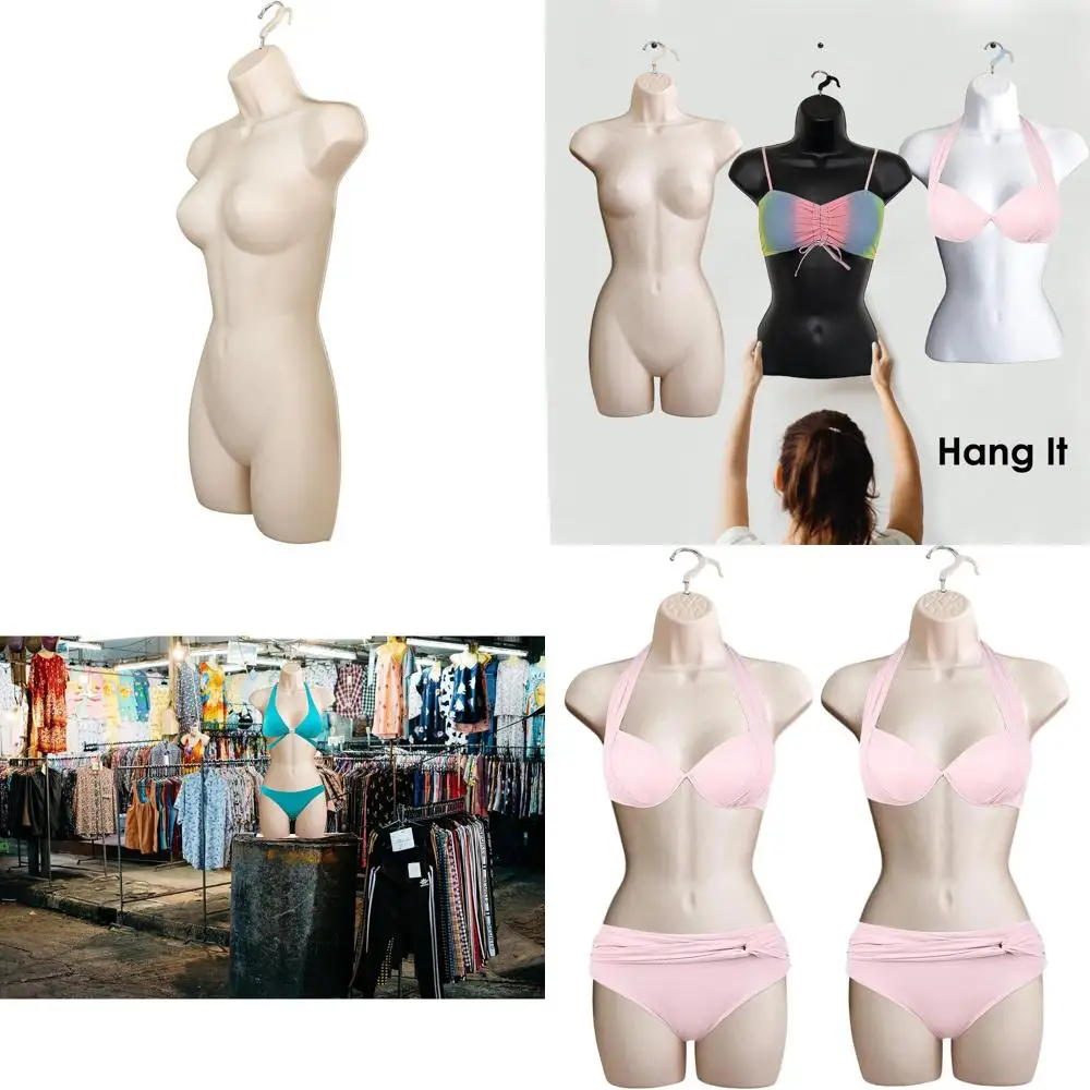 Stackable Female Mannequin for S-M Clothing, Hollow Back, Hip Long, Hanging Hook, Countertop Display
Stackable Female Mannequin for S-M Clothing, Hollow Back, Hip Long, Hanging Hook, Countertop Display