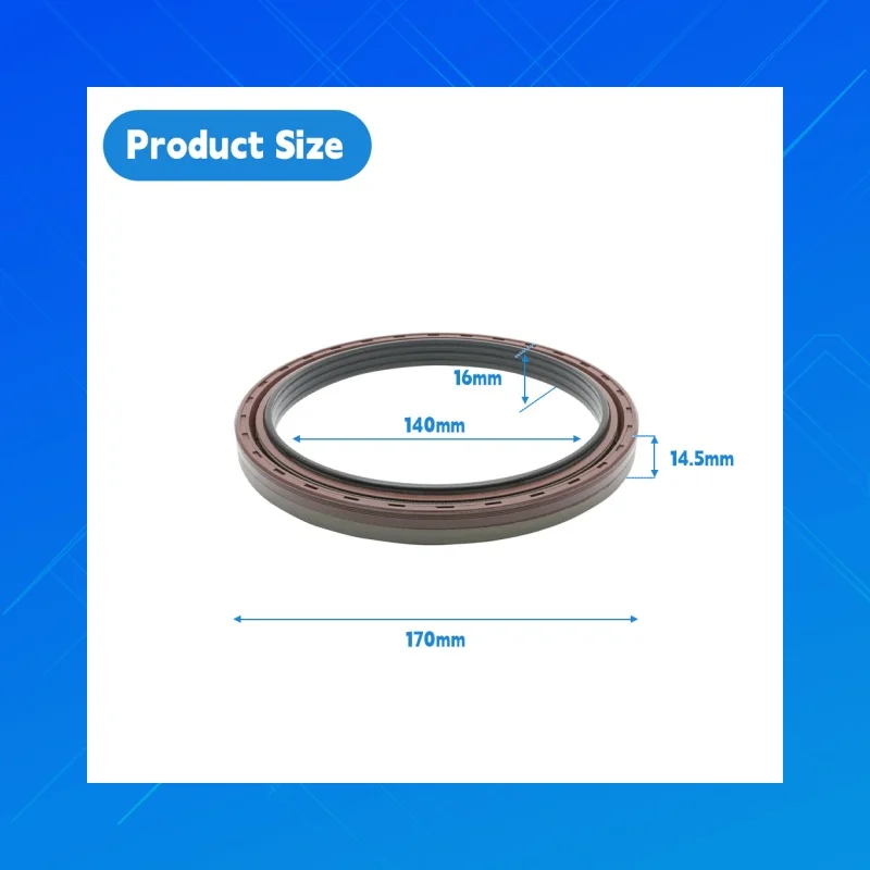 DMHUI NBR+FKM High-quality mixer truck,tractor oil seals,Size140x170x14.5/16mm,applicable to mixer truck ,OEM: Corteco12016451B
DMHUI NBR+FKM High-quality mixer truck,tractor oil seals,Size140x170x14.5/16mm,applicable to mixer truck ,OEM: Corteco12016451B