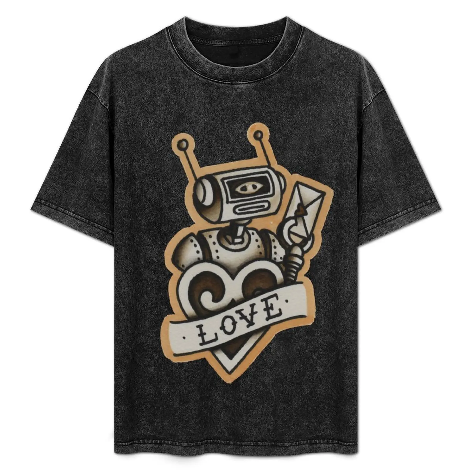 Vintage style tattoo design of retro robot. T-Shirt Classic Basic Casual T-Shirt
Vintage style tattoo design of retro robot. T-Shirt Classic Basic Casual T-Shirt