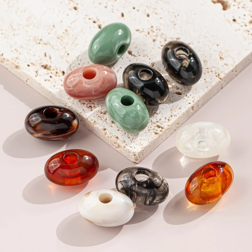 Resin oval blended large hole beads straight hole clothing swimwear accessories pendants loose beads DIY jewelry accessories
Resin oval blended large hole beads straight hole clothing swimwear accessories pendants loose beads DIY jewelry accessories