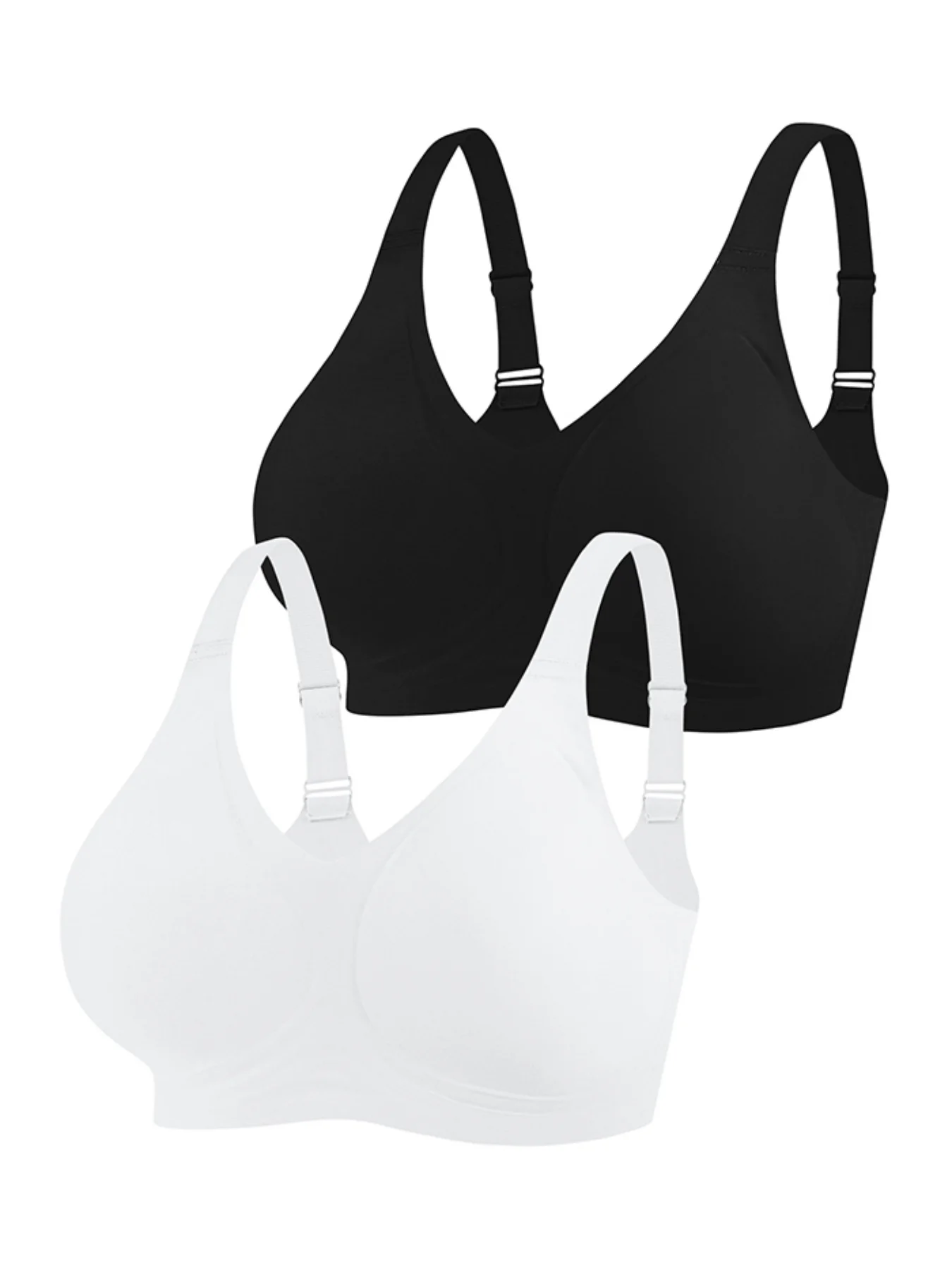 2PCS Plus size seamless jelly gel solid color full coverage anti sag anti spill bra, comfortable and high elastic wireless under
2PCS Plus size seamless jelly gel solid color full coverage anti sag anti spill bra, comfortable and high elastic wireless under