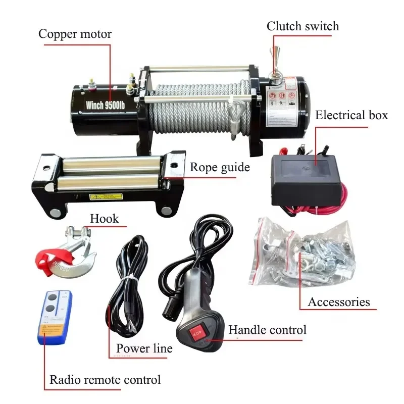 【Best-selling】12V 13500 LBS Electric Winch with Wireless Remote for ATV SUV Truck Trailer Off-road Vehicle Self-rescue 26 m Cabl
【Best-selling】12V 13500 LBS Electric Winch with Wireless Remote for ATV SUV Truck Trailer Off-road Vehicle Self-rescue 26 m Cabl
