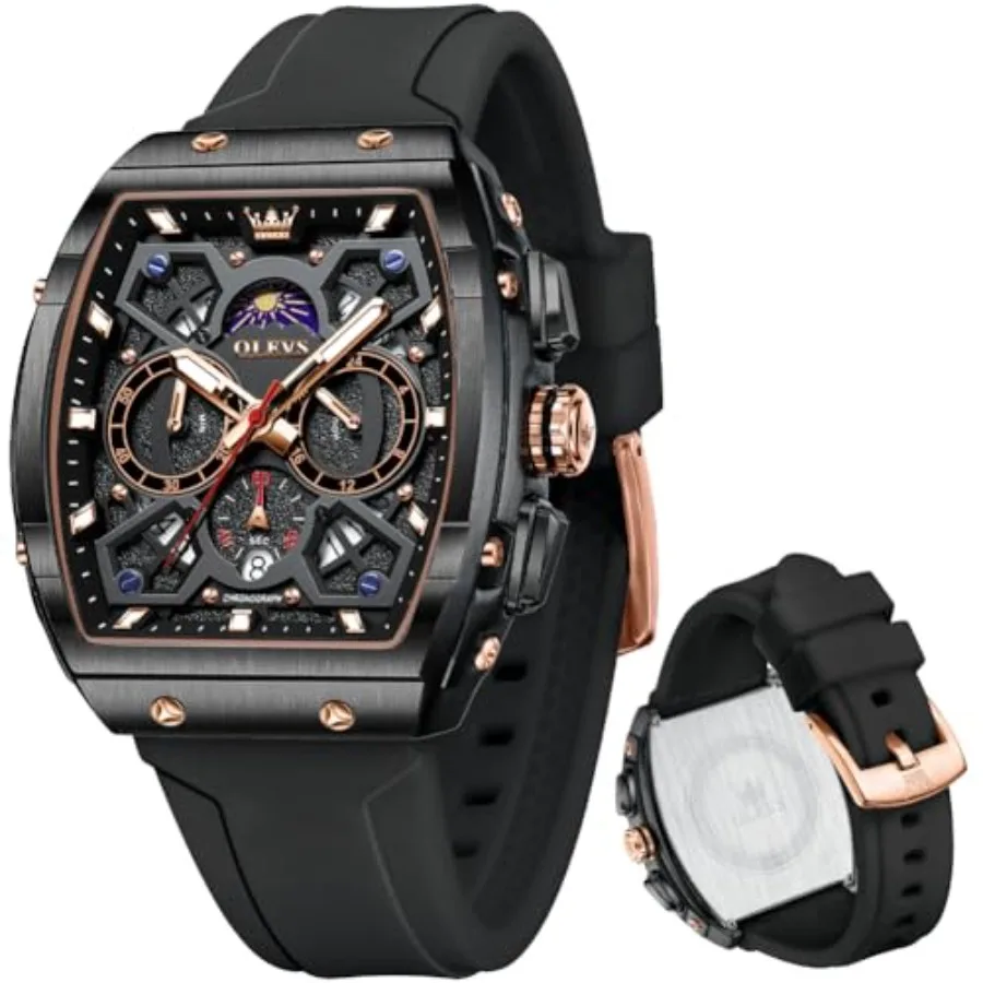 OLEVS s Stylish Chrograph Waterproof Lumius Silicon Strap Multifunction Business Wrist
OLEVS s Stylish Chrograph Waterproof Lumius Silicon Strap Multifunction Business Wrist
