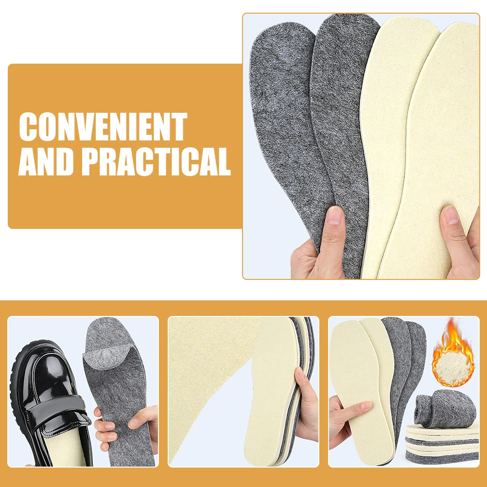 6 Pairs Wool Insole Boot Inserts Winter Replacement 5mm Grey 6mm White S Unisex Warm Comfortable Moisture Dry Portable Foot Care
6 Pairs Wool Insole Boot Inserts Winter Replacement 5mm Grey 6mm White S Unisex Warm Comfortable Moisture Dry Portable Foot Care