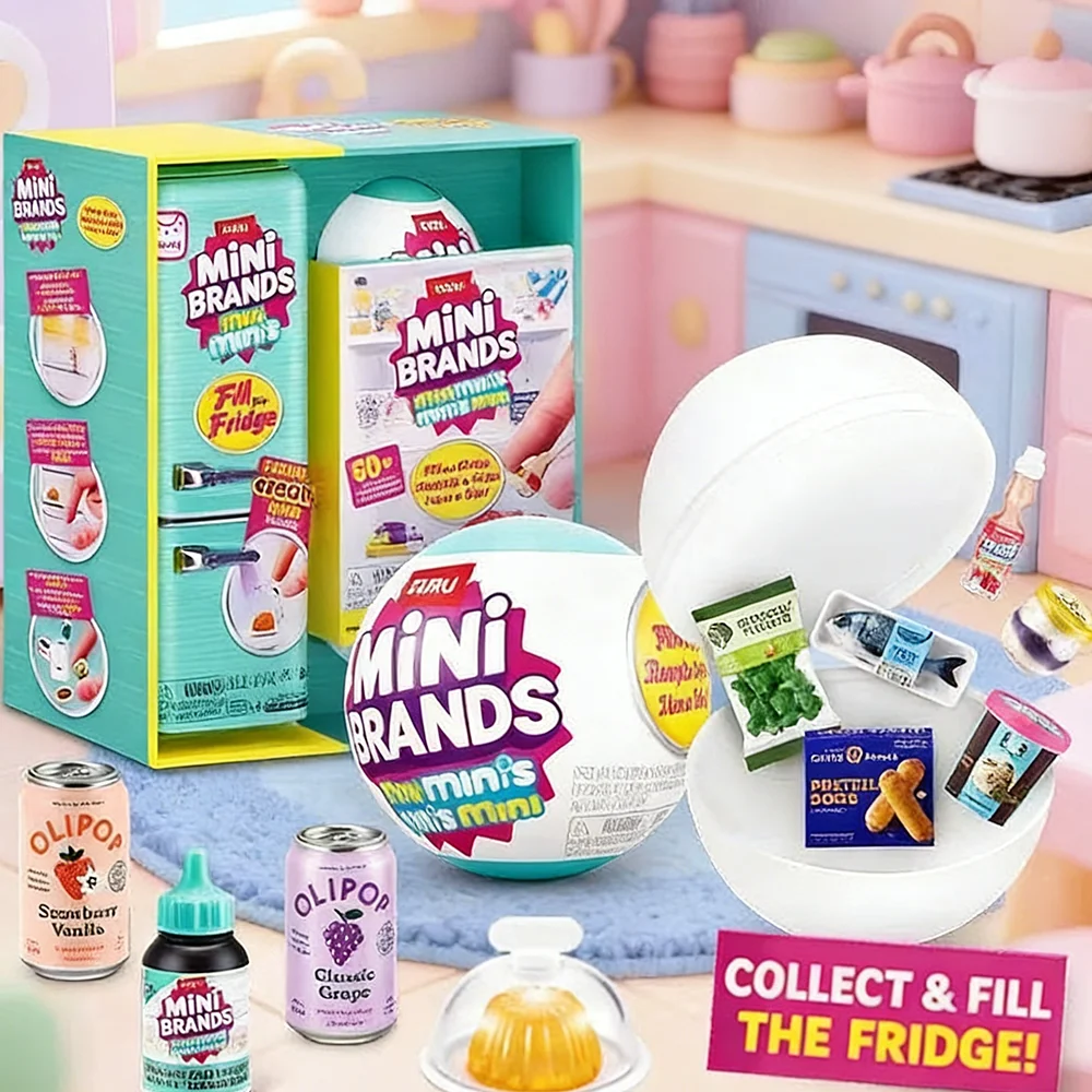 Zuru Fingertip Collector's Refrigerator Food Set DIY Miniature Simulation Blind Box Play Home Children's Assembly Model Toy Ball
Zuru Fingertip Collector's Refrigerator Food Set DIY Miniature Simulation Blind Box Play Home Children's Assembly Model Toy Ball