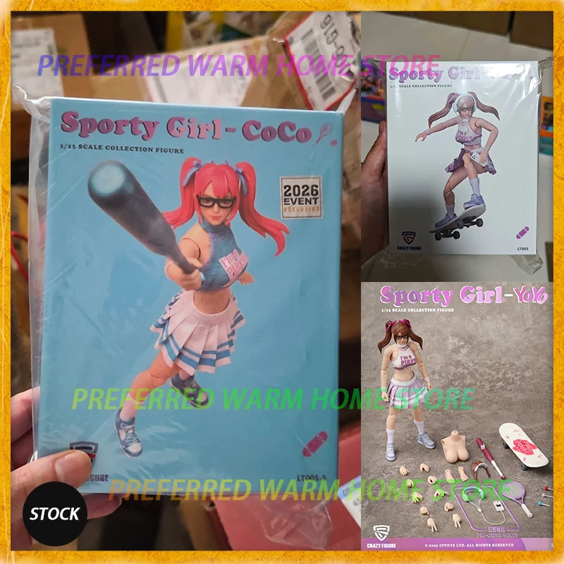 In Stock Crazy Figure CFTOYS LT005-S Sporty Girl CoCo YoYo 1/12 Scale Collection Figure Movability Model Toys Beautiful Girl
In Stock Crazy Figure CFTOYS LT005-S Sporty Girl CoCo YoYo 1/12 Scale Collection Figure Movability Model Toys Beautiful Girl