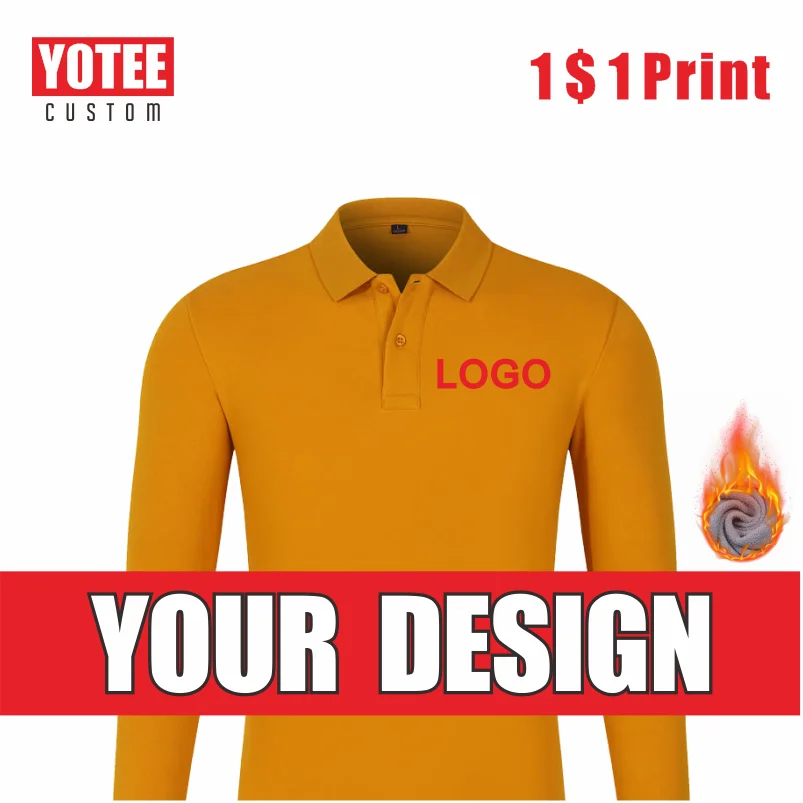 YOTEE2022 Thick Long Sleeve Logo Custom Embroidered POLO Shirt Company Brand Printing Casual Clothing Lapel Autumn Winter Top
YOTEE2022 Thick Long Sleeve Logo Custom Embroidered POLO Shirt Company Brand Printing Casual Clothing Lapel Autumn Winter Top