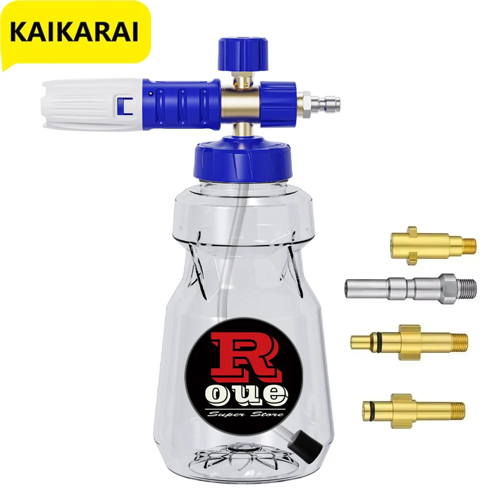 ROUE Foam Cannon Foamer Gun Foam Generator for Washing Snow Foam Car Cleaning For Karcher Parkside Lavor Washer High Pressure
ROUE Foam Cannon Foamer Gun Foam Generator for Washing Snow Foam Car Cleaning For Karcher Parkside Lavor Washer High Pressure