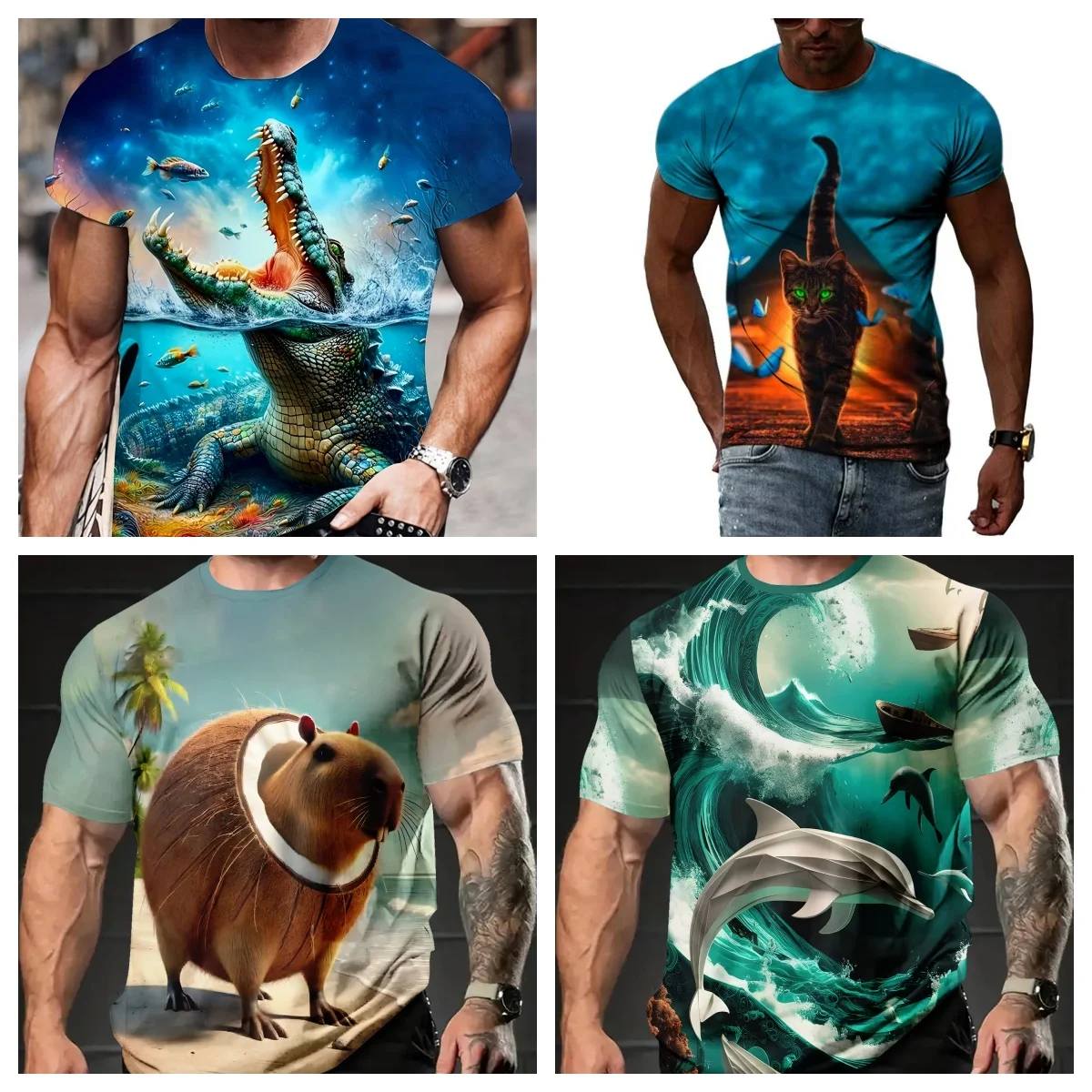 Футболка «Крокодил» Яркая подводная сцена с морской жизнью Теплопередача Повседневные топы Футболка Мужские женские рубашки Детская футболка
Футболка «Крокодил» Яркая подводная сцена с морской жизнью Теплопередача Повседневные топы Футболка Мужские женские рубашки Детская футболка