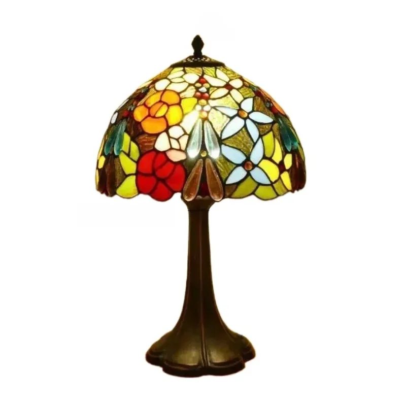 12inch Tiffany Table Lamp Multi-Color Flowers Style Stained Glass Bedside Reading Desk Light for Bedroom Home Office Decor
12inch Tiffany Table Lamp Multi-Color Flowers Style Stained Glass Bedside Reading Desk Light for Bedroom Home Office Decor