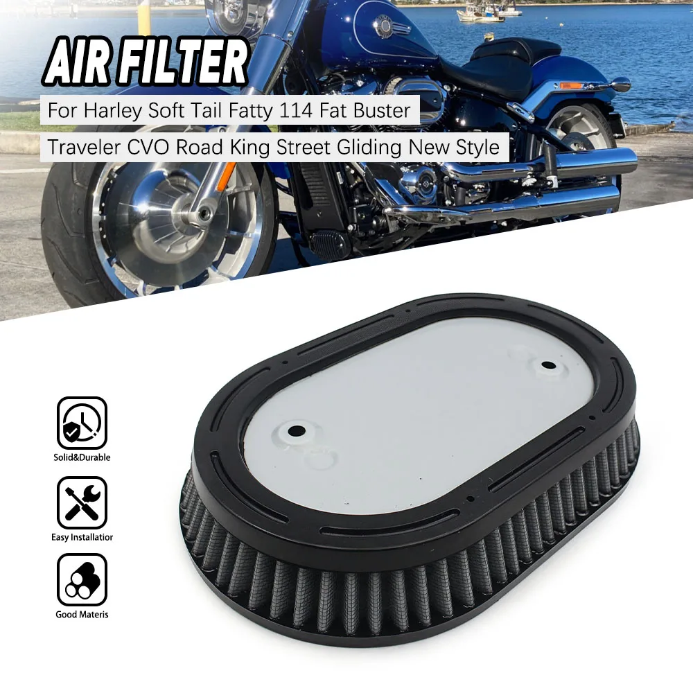 Motorcycle Air Cleaner Intake Filter Inner Element Replacement For Harley Softail Fat Boy Street Bob Breakout 2018-up
Motorcycle Air Cleaner Intake Filter Inner Element Replacement For Harley Softail Fat Boy Street Bob Breakout 2018-up