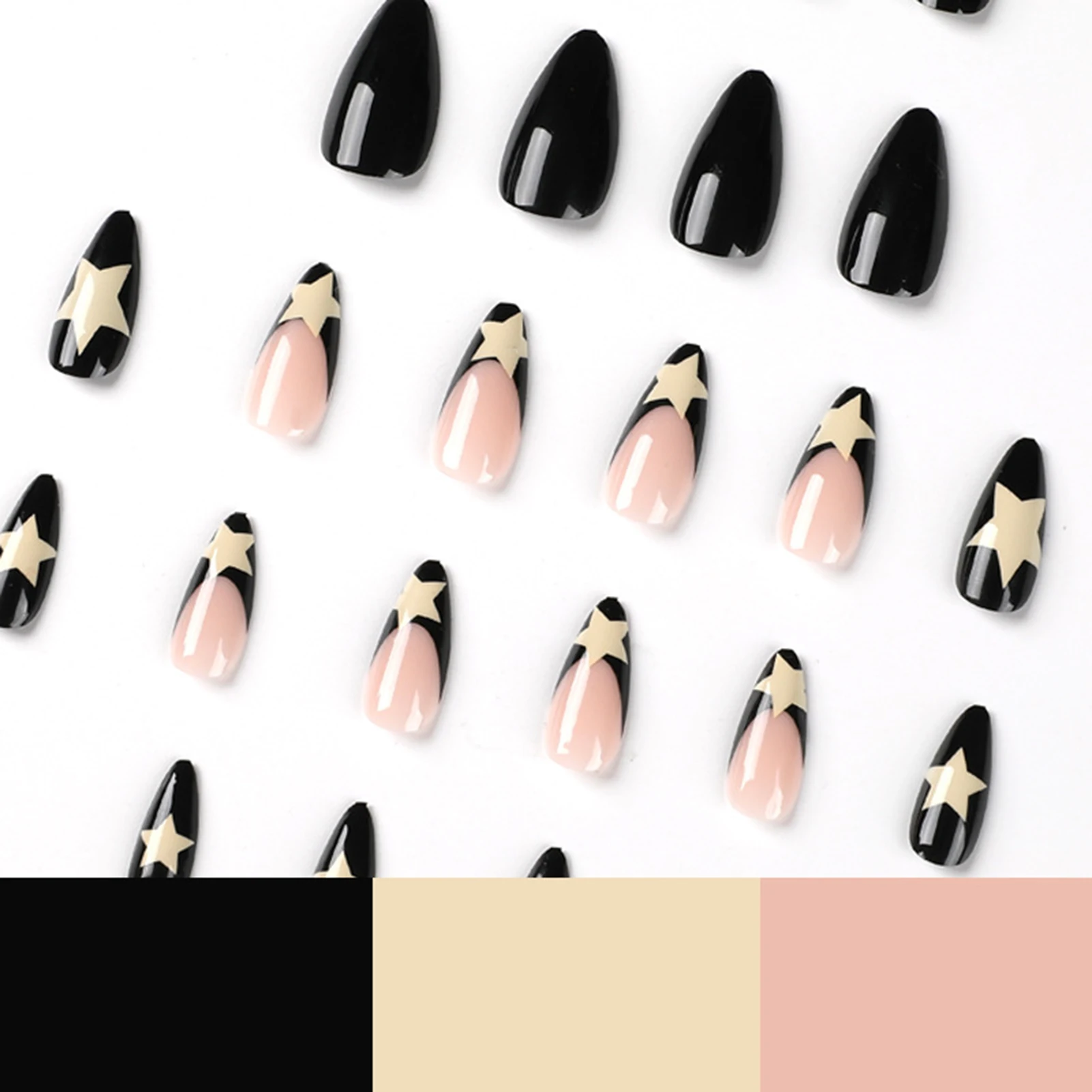 Milky White Pentagram False Nails Unique Trendy Pattern Nail Decor for Women Girls Nail Decor EIG88
Milky White Pentagram False Nails Unique Trendy Pattern Nail Decor for Women Girls Nail Decor EIG88