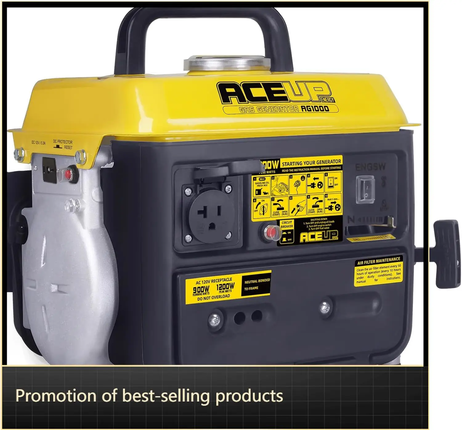 Ultralight Portable 2000W Gas Powered Generator Camping EPA CARB Compliant
Ultralight Portable 2000W Gas Powered Generator Camping EPA CARB Compliant
