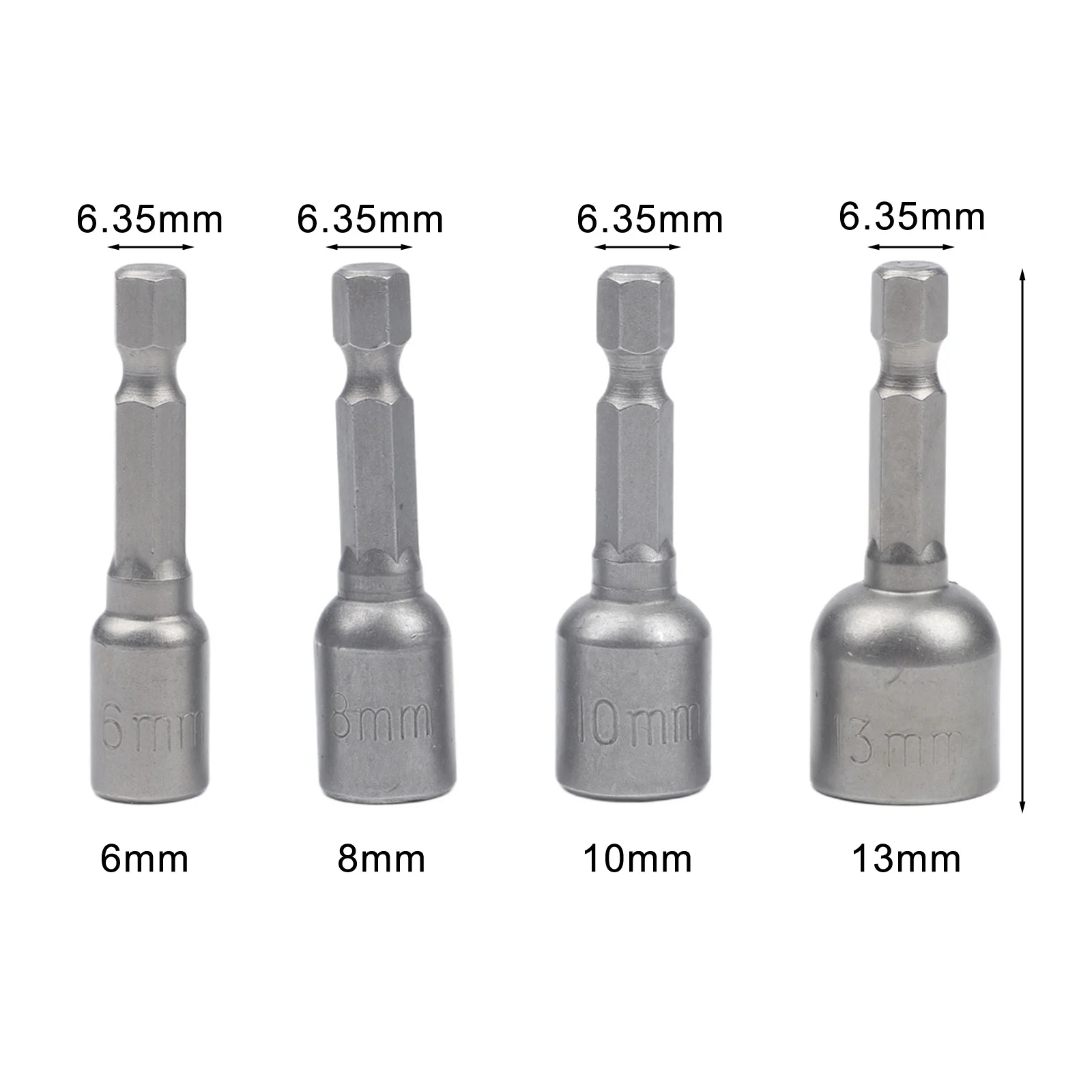 4pcs 1/4inch Hex Shank Magnetic Nut Driver Drill Socket Screwdriver 6 /8 /10/13mm Hex Sockets Sleeve Nozzles Sets Hand Tools
4pcs 1/4inch Hex Shank Magnetic Nut Driver Drill Socket Screwdriver 6 /8 /10/13mm Hex Sockets Sleeve Nozzles Sets Hand Tools