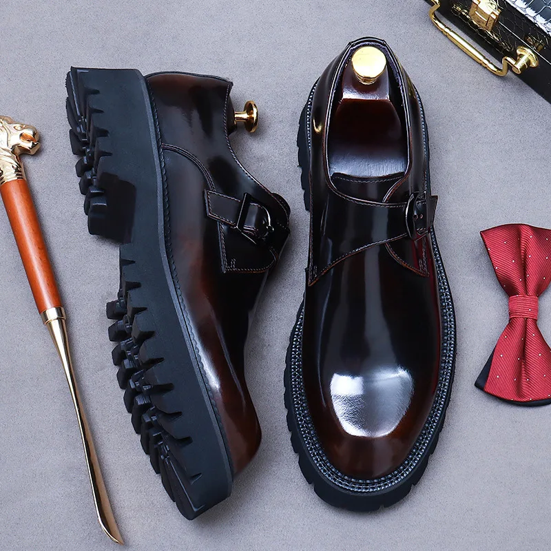 Platform Mens Genuine Leather Dress Shoes Handmade Quality British Style Retro Luxury Wedding Social Oxfords Shoes Male Size 46
Platform Mens Genuine Leather Dress Shoes Handmade Quality British Style Retro Luxury Wedding Social Oxfords Shoes Male Size 46