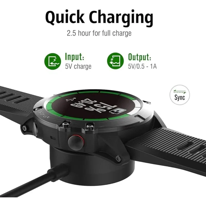 For Garmin Forerunner 965 955 945 935 745 265 255 245 55 45 USB Charger Smartwatch Charging Dock Cable Replacement Charger
For Garmin Forerunner 965 955 945 935 745 265 255 245 55 45 USB Charger Smartwatch Charging Dock Cable Replacement Charger