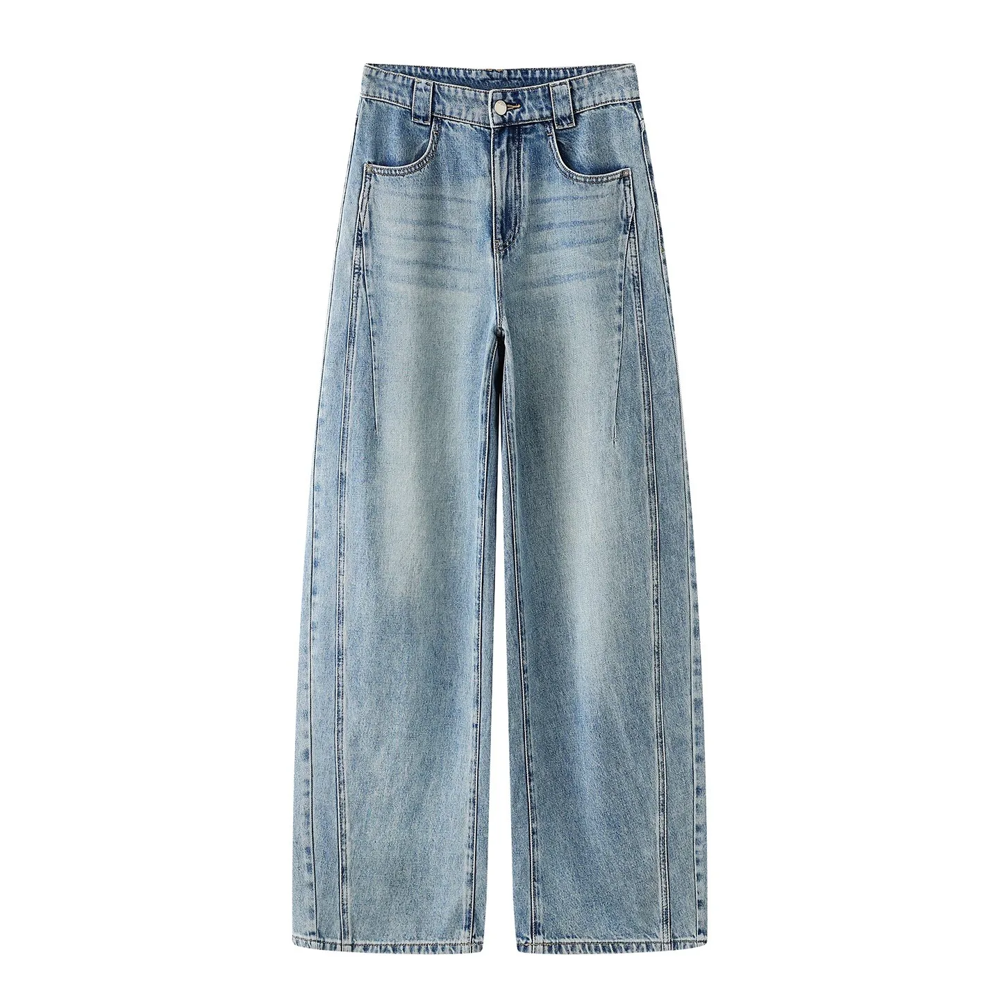 High Waist Slimming Casual Versatile Thin Wide Leg Jeans Elegant Summer New Arrival Ladies Loose Fit Button Closure Denim Pants
High Waist Slimming Casual Versatile Thin Wide Leg Jeans Elegant Summer New Arrival Ladies Loose Fit Button Closure Denim Pants