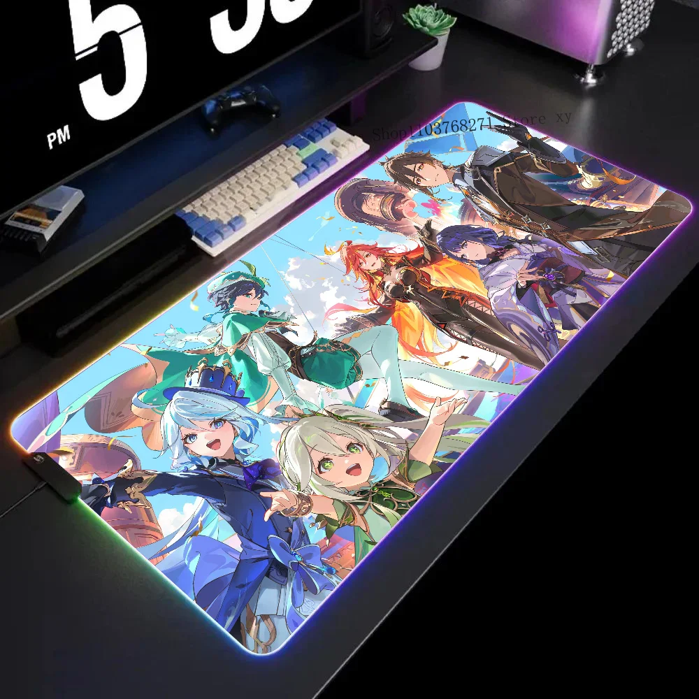 Genshin Impact Mousepad XXL RGB Gaming Mouse Pads HD Black Gamer Accessories Large LED
Genshin Impact Mousepad XXL RGB Gaming Mouse Pads HD Black Gamer Accessories Large LED