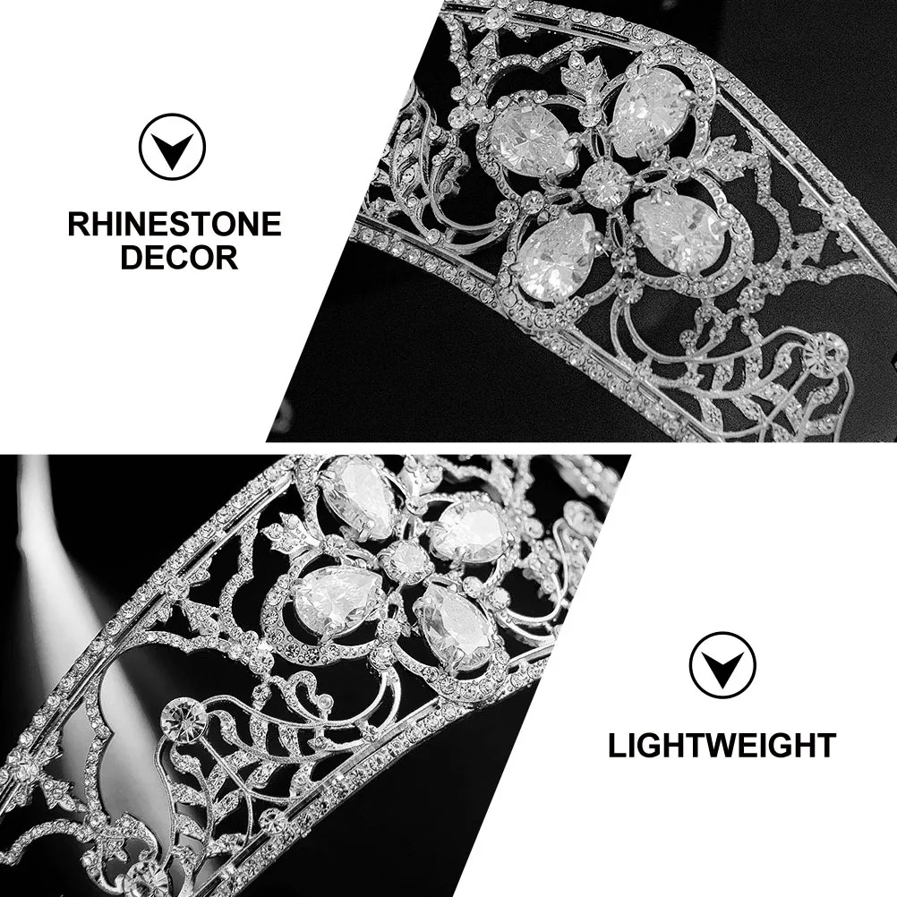 Rhinestone Hair Hoops Bridal Crown Shiny Wedding Headdress Women Crown Decor Lightweight Bride Accessories
Rhinestone Hair Hoops Bridal Crown Shiny Wedding Headdress Women Crown Decor Lightweight Bride Accessories