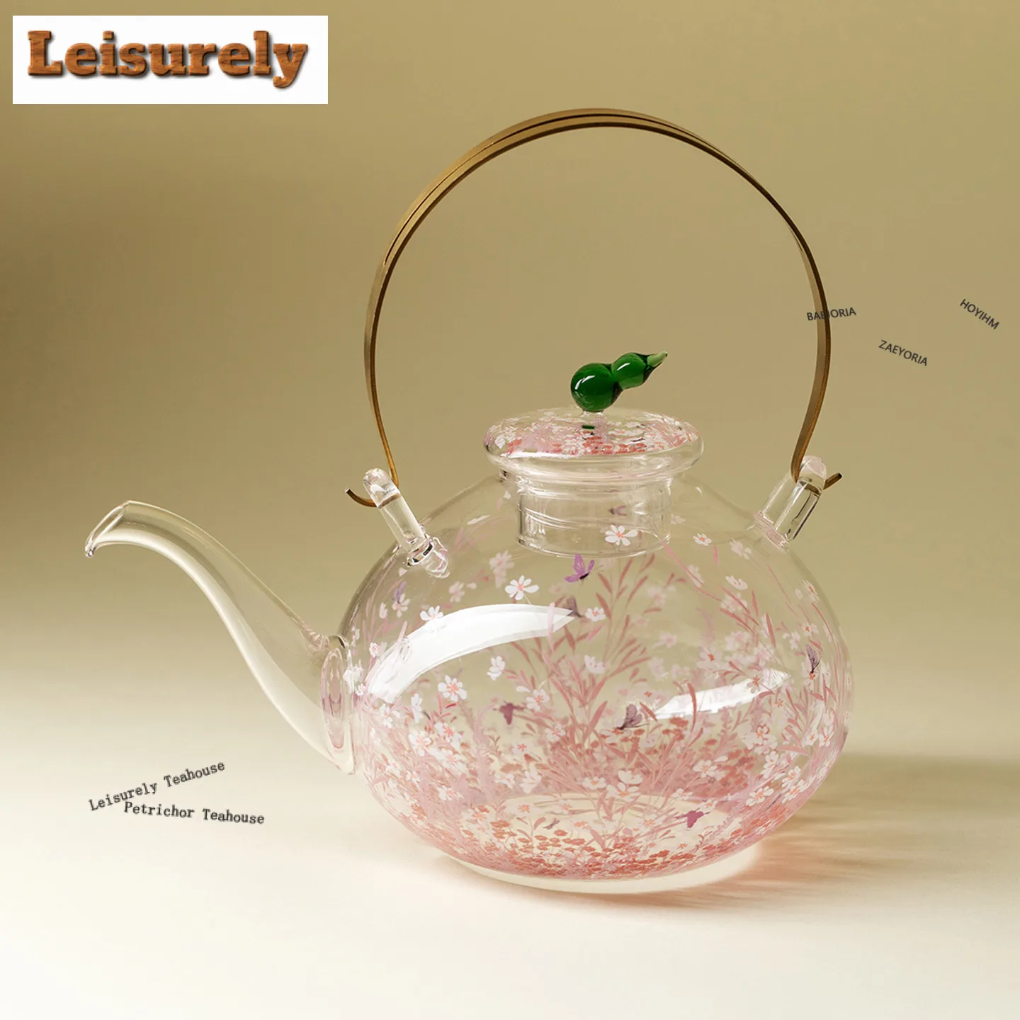 880ml Pink White Flowers Glass Boiling Water Kettle Large Capacity Tea Soaking Pot Healthy Tea Kettle Chinese Tea Tea Items
880ml Pink White Flowers Glass Boiling Water Kettle Large Capacity Tea Soaking Pot Healthy Tea Kettle Chinese Tea Tea Items