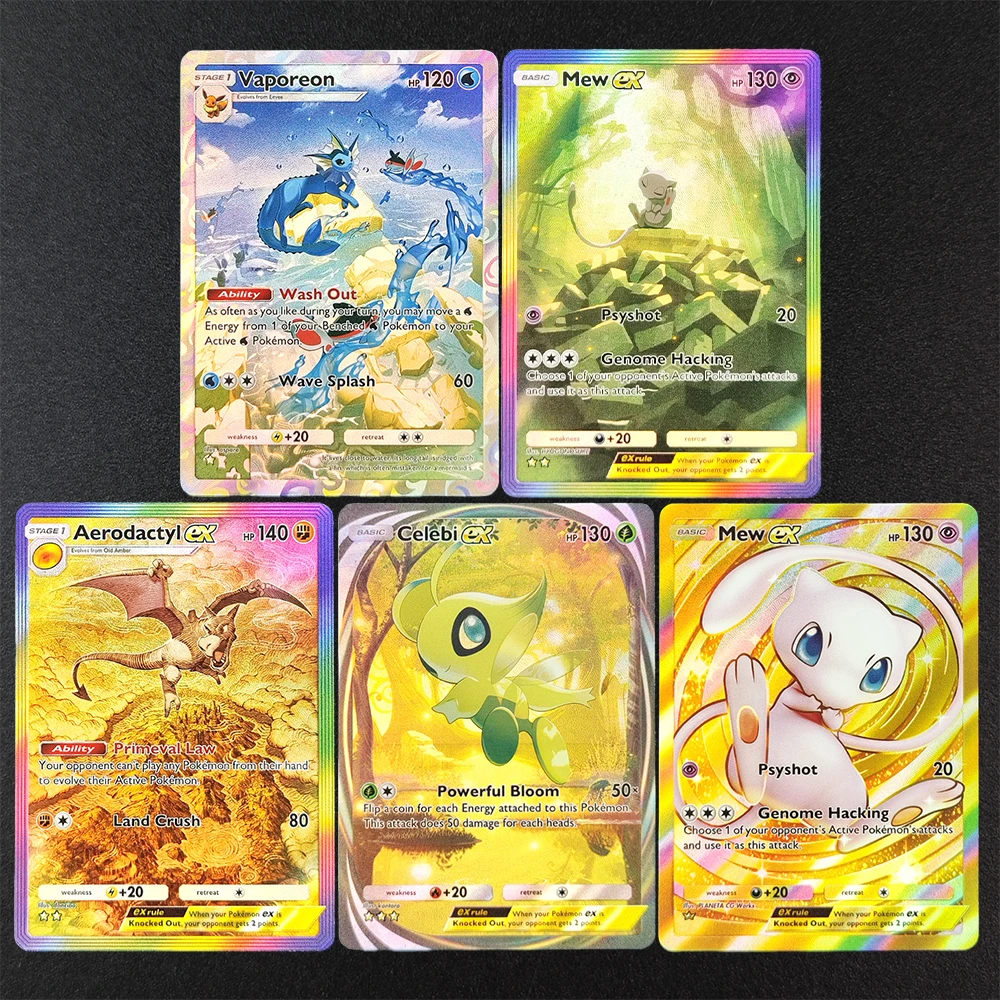 Self Made TCG Pocket Mythical Island Card Mew Celebi Aerodactyl ex Vaporeon Коллекция хобби Флэш-карта Игрушка
Self Made TCG Pocket Mythical Island Card Mew Celebi Aerodactyl ex Vaporeon Коллекция хобби Флэш-карта Игрушка