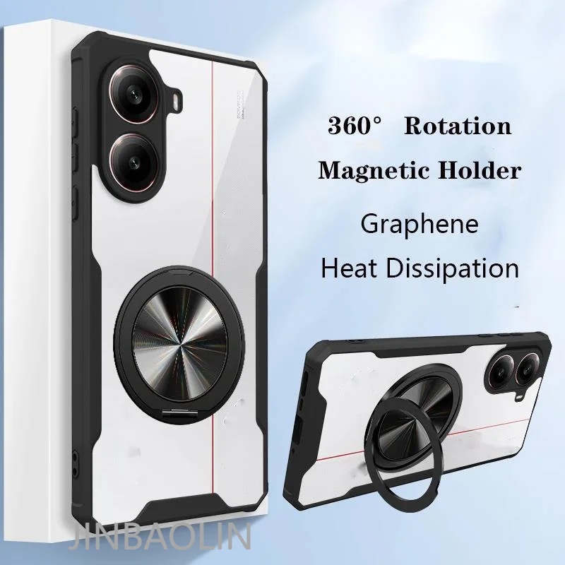 Rotating Magnetic Ring Stand Transparent Phone Case For Xiaomi Poco F7 Ultra X7 Pro C71 Redmi A5 Turbo 4 Armor Shockproof Cover
Rotating Magnetic Ring Stand Transparent Phone Case For Xiaomi Poco F7 Ultra X7 Pro C71 Redmi A5 Turbo 4 Armor Shockproof Cover
