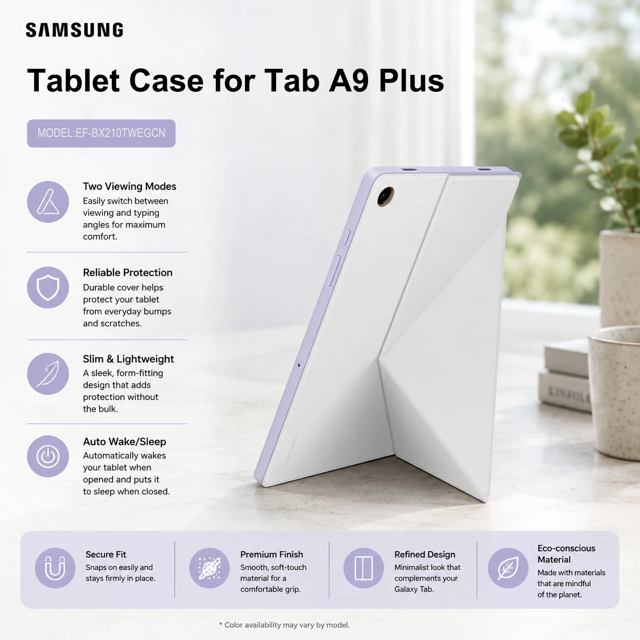 Samsung Tablet Case original for Galaxy Tab A9+/ tab A9 Plus Stand,tablet cover for X210
Samsung Tablet Case original for Galaxy Tab A9+/ tab A9 Plus Stand,tablet cover for X210