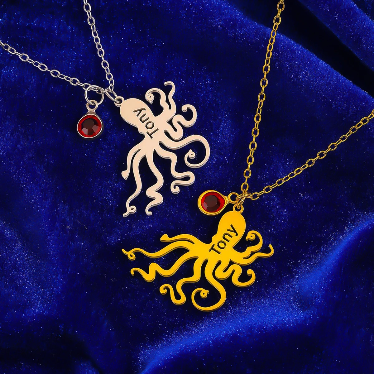 Custom Name Stainless Steel Ocean Animal Octopus Necklace Women's Fashion Pendant Necklace Birthday Gift
Custom Name Stainless Steel Ocean Animal Octopus Necklace Women's Fashion Pendant Necklace Birthday Gift