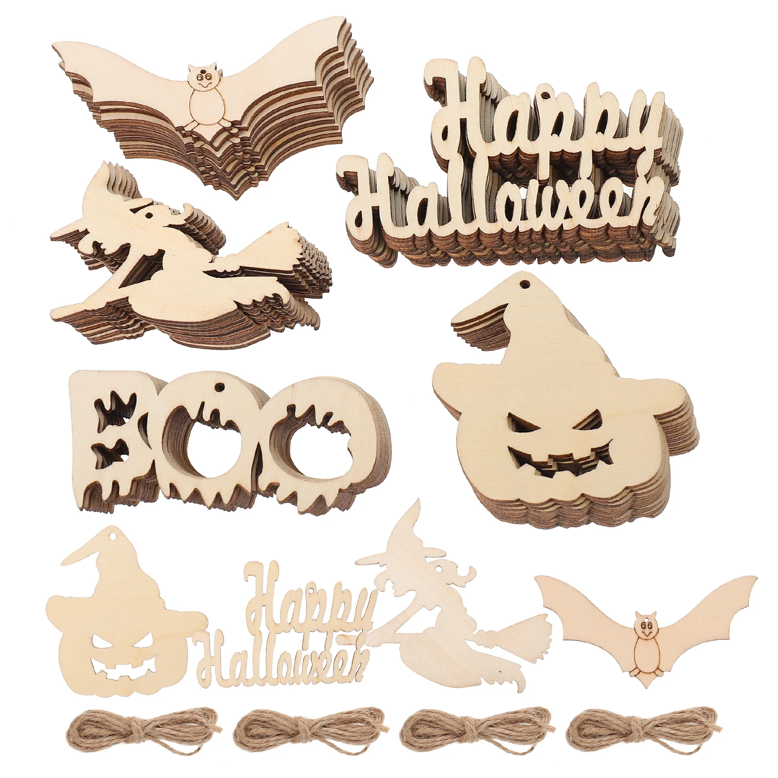 50 Pcs Halloween Wood Cutouts Lightweight Durable Decor Chips Slices Crafts Party FavorsHaunted House Supplies
50 Pcs Halloween Wood Cutouts Lightweight Durable Decor Chips Slices Crafts Party FavorsHaunted House Supplies