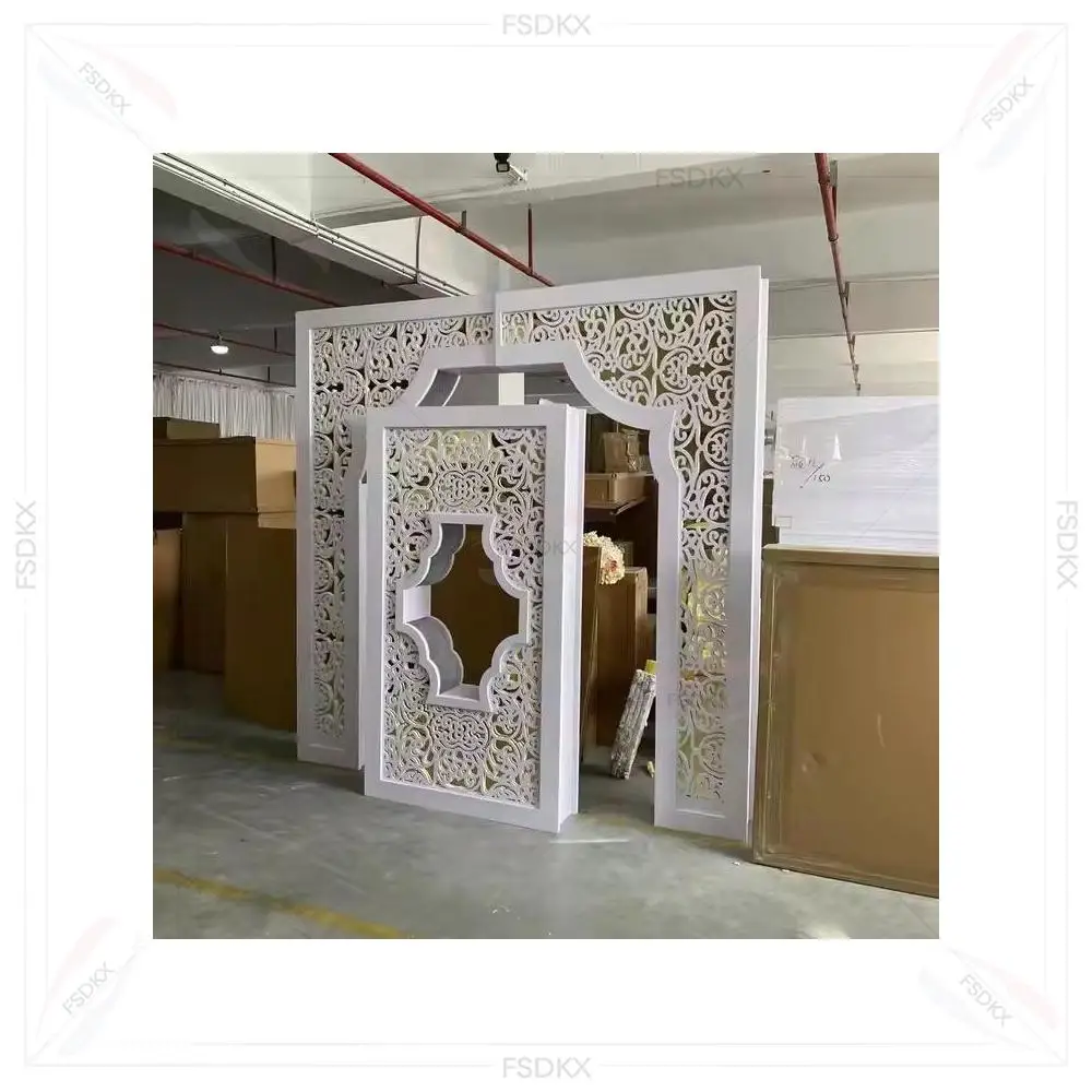 High Quality Morocco Style Wall Panel One Side Gold One Side White Arc Arch Event Wedding Backdrop Design
High Quality Morocco Style Wall Panel One Side Gold One Side White Arc Arch Event Wedding Backdrop Design