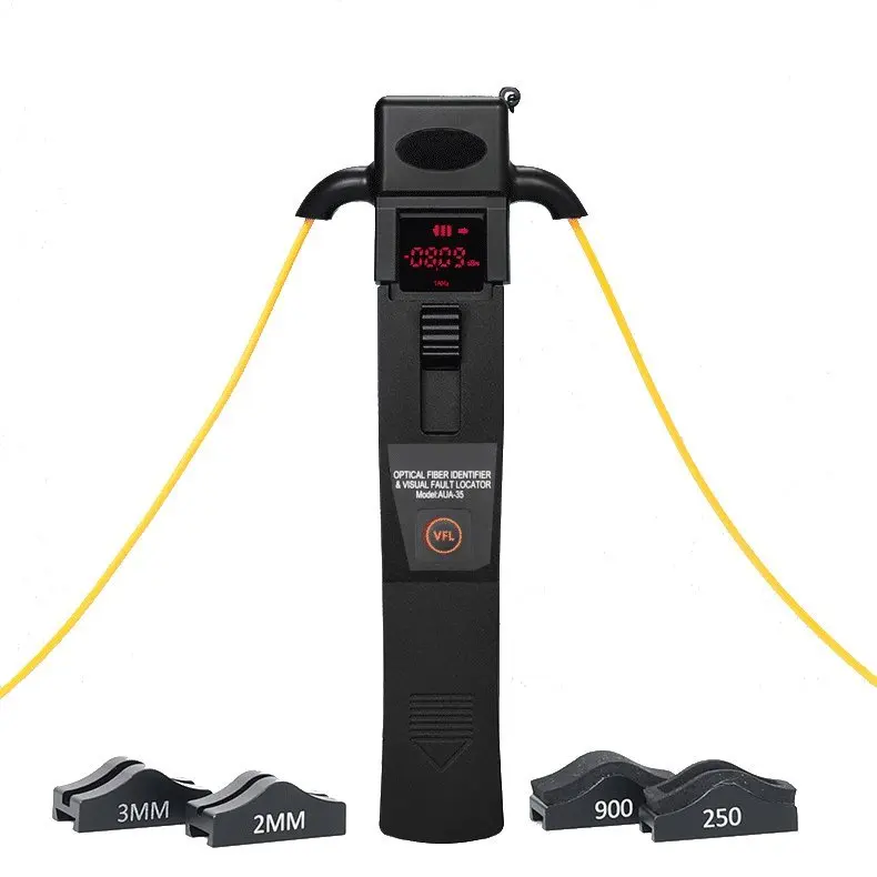 Handheld Fiber Optic Identification Instrument FFI-35 Red Light Source Integrated Machine 10 km Optical Cable Identifier
Handheld Fiber Optic Identification Instrument FFI-35 Red Light Source Integrated Machine 10 km Optical Cable Identifier