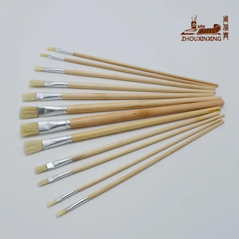 12pcs/Set Painting Brush Oil Paint pig Bristles Water Color Painting Brush Acrylics Art for Supplies Stationery row pen
12pcs/Set Painting Brush Oil Paint pig Bristles Water Color Painting Brush Acrylics Art for Supplies Stationery row pen