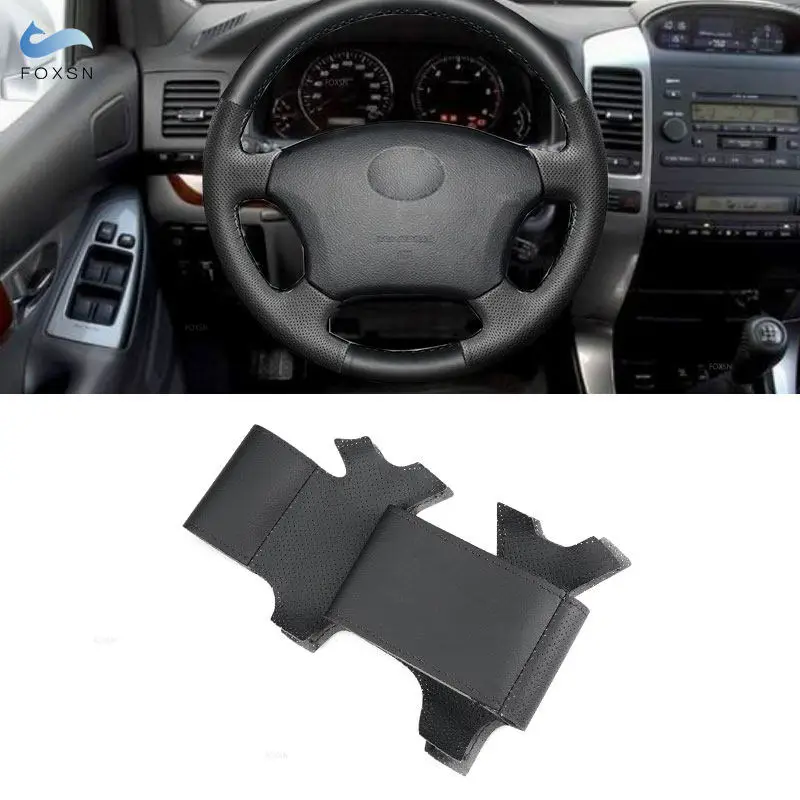 Оплетка рулевого колеса для Toyota Land Cruiser Prado 120 04-09 Land Cruiser 03-07 Tacoma 05-11, черный кожаный чехол с ручной строчкой
Оплетка рулевого колеса для Toyota Land Cruiser Prado 120 04-09 Land Cruiser 03-07 Tacoma 05-11, черный кожаный чехол с ручной строчкой