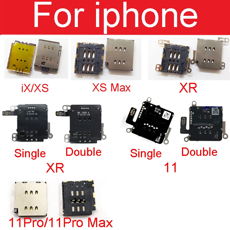 Sim Card Tray Socket Slot Adapter Connector Flex Cable For iPhone X XR XS 11 Pro Max Sim Reader Holder Replacement Parts
Sim Card Tray Socket Slot Adapter Connector Flex Cable For iPhone X XR XS 11 Pro Max Sim Reader Holder Replacement Parts