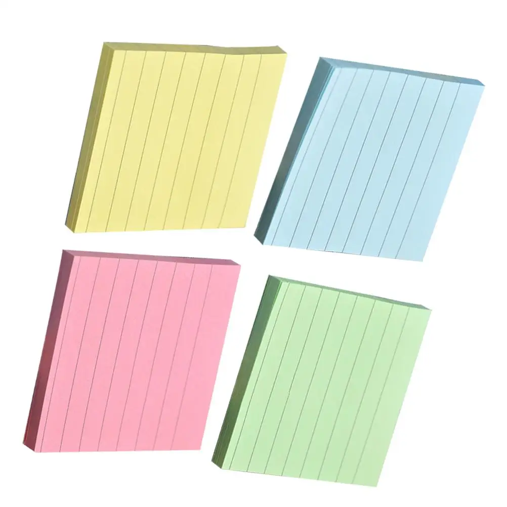 4Pcs Striped Self Stick Notepads Paper Stickers Memo Pad Reusable No Residue Office Home School Supplies
4Pcs Striped Self Stick Notepads Paper Stickers Memo Pad Reusable No Residue Office Home School Supplies