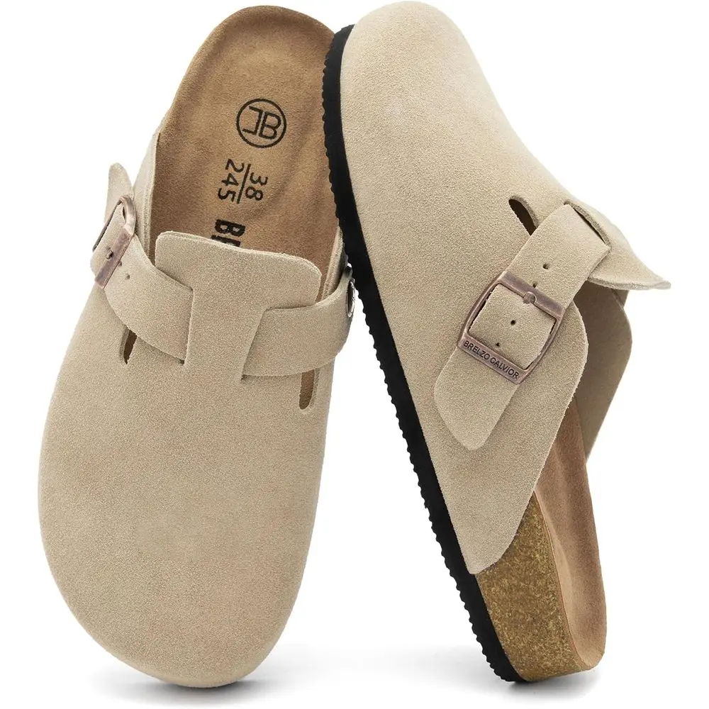 Unisex Suede Clogs with Arch Support, Non-Slip, Adjustable Buckle for Indoor & Outdoor Wear
Unisex Suede Clogs with Arch Support, Non-Slip, Adjustable Buckle for Indoor & Outdoor Wear
