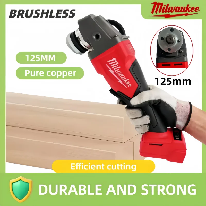 M18 125mm Milwaukee Brushless High Power Angle Grinder Electric Wireless Polishing Variable Speed Cutting Cutting 18V Power Tool
M18 125mm Milwaukee Brushless High Power Angle Grinder Electric Wireless Polishing Variable Speed Cutting Cutting 18V Power Tool