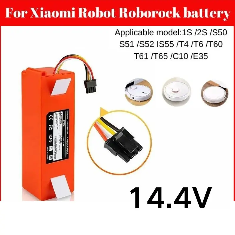 Battery For Xiaomi 14.4V Replacement Sweeping Mopping Robot 1T Battery Mijia 2T STYTJ02ZHM 14.4V Battery original MOPOM
Battery For Xiaomi 14.4V Replacement Sweeping Mopping Robot 1T Battery Mijia 2T STYTJ02ZHM 14.4V Battery original MOPOM