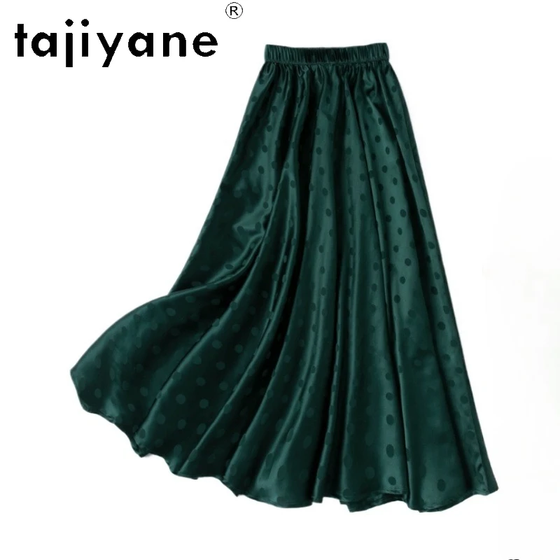 TAJIYANE 93% Mulberry Silk Skirt Top Quality Agate Green Long Skirts 21 Mommes Summer Skirt Woman Clothing 2025 Юбка Женская
TAJIYANE 93% Mulberry Silk Skirt Top Quality Agate Green Long Skirts 21 Mommes Summer Skirt Woman Clothing 2025 Юбка Женская