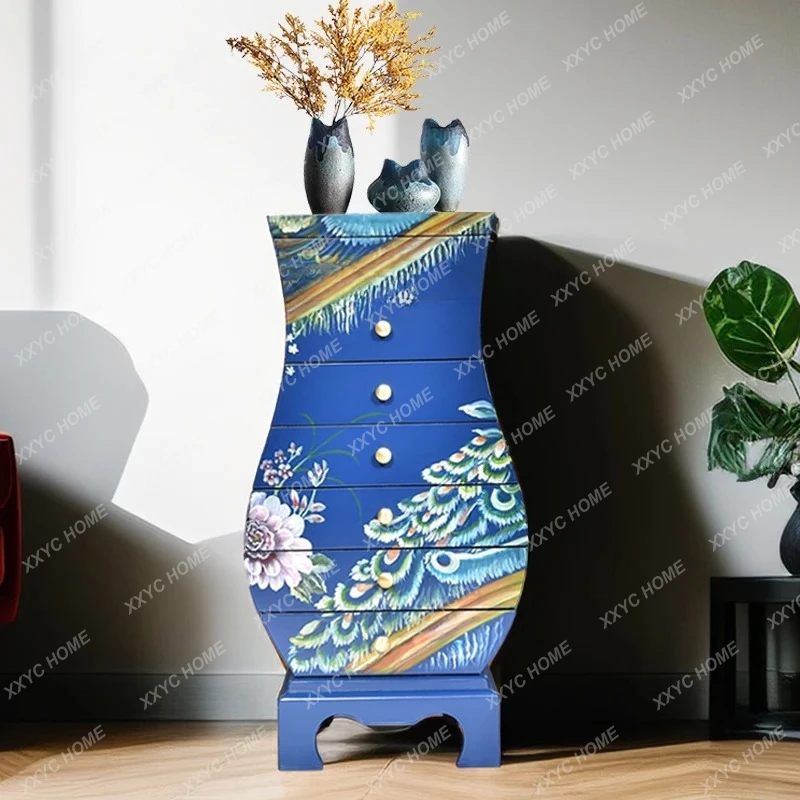 L entrance seven chest cabinets solid wood cabinets decorative storage and finishing sofa side cabinets retro painted complete
L entrance seven chest cabinets solid wood cabinets decorative storage and finishing sofa side cabinets retro painted complete