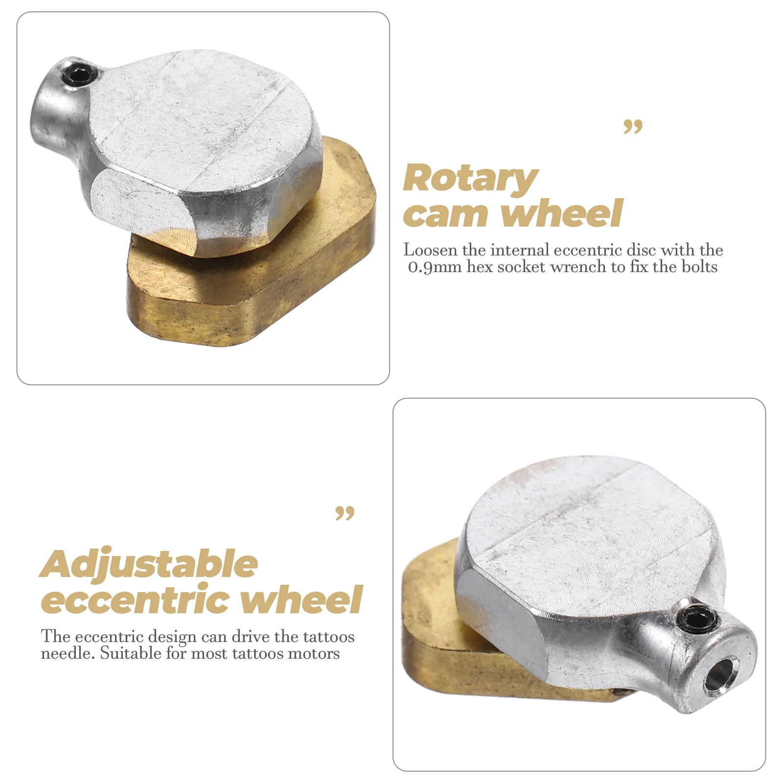 2pcs Elephant Wheel 0.9mm Wrench Tattoos Machine Adjustable Rotary Cam Replacement Suitable Motors Premium Durable
2pcs Elephant Wheel 0.9mm Wrench Tattoos Machine Adjustable Rotary Cam Replacement Suitable Motors Premium Durable