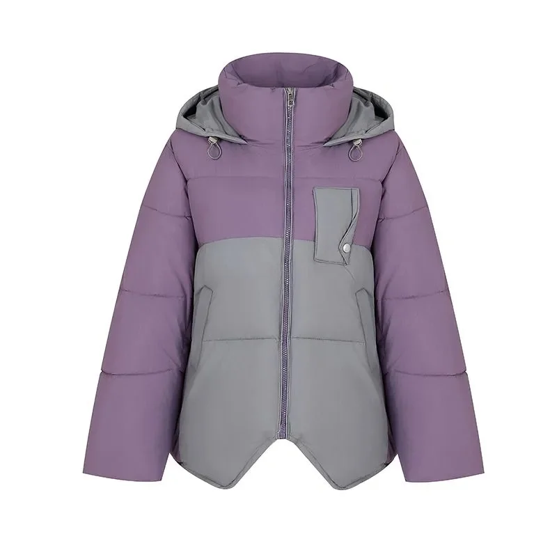 Contrast Short Down Coat Women Parkas Winter 2026 New Explosions Cotton Padded Jacket Fashion Hooded Outwear Thicken Female Tops
Contrast Short Down Coat Women Parkas Winter 2026 New Explosions Cotton Padded Jacket Fashion Hooded Outwear Thicken Female Tops