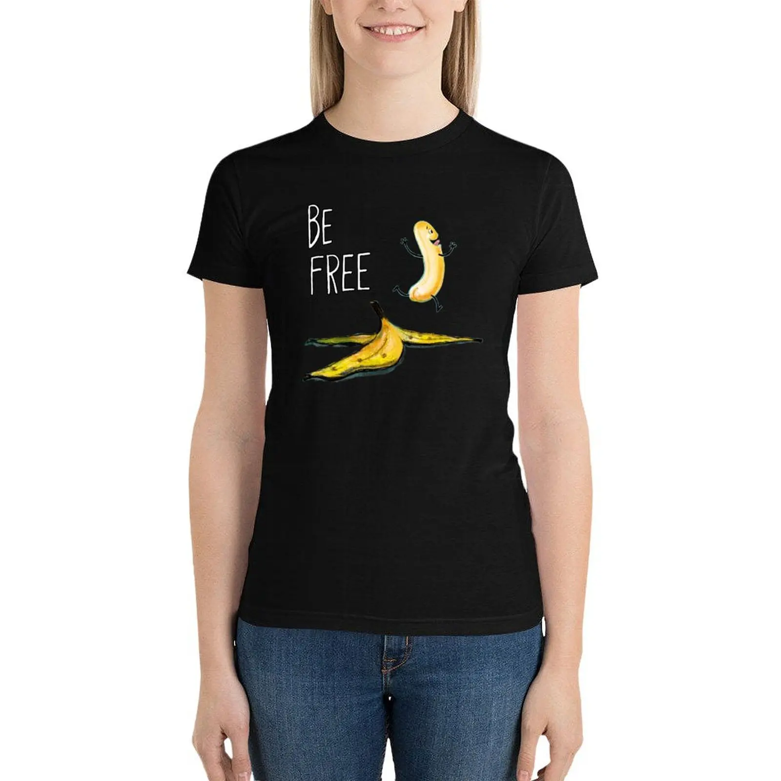 Be Free Banana by Kaz T-Shirt vintage clothes summer clothes luxury designer clothing Women
Be Free Banana by Kaz T-Shirt vintage clothes summer clothes luxury designer clothing Women