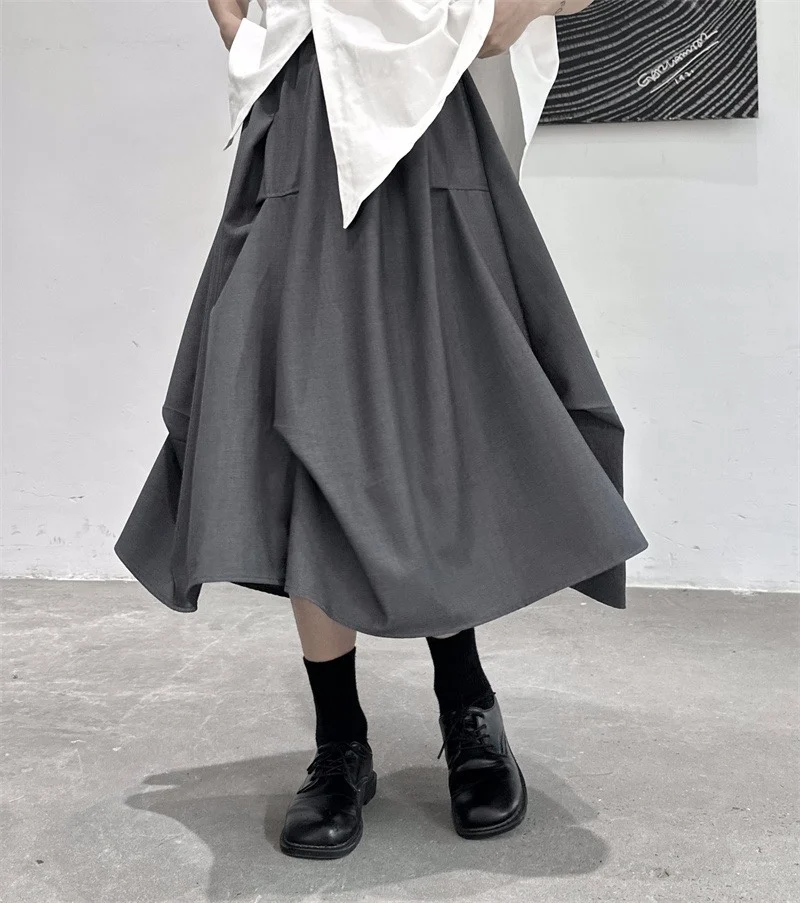 Spring Asymmetrical High Waist A-Line Midi Skirt Pleated Slimming Large Swing Half-length Skirts Fashionable Casual Dresses
Spring Asymmetrical High Waist A-Line Midi Skirt Pleated Slimming Large Swing Half-length Skirts Fashionable Casual Dresses