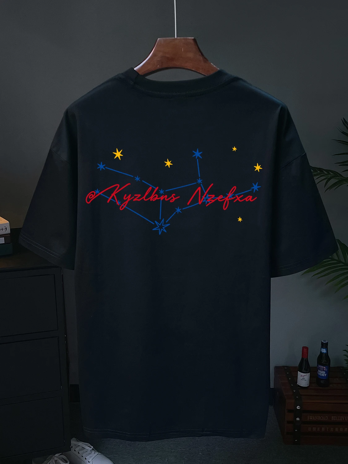 Loose Fit Cotton Short Sleeve T-Shirt Unisex Breathable Comfortable Printed Astronomical Design Outlet Brand Su...
Loose Fit Cotton Short Sleeve T-Shirt Unisex Breathable Comfortable Printed Astronomical Design Outlet Brand Su...