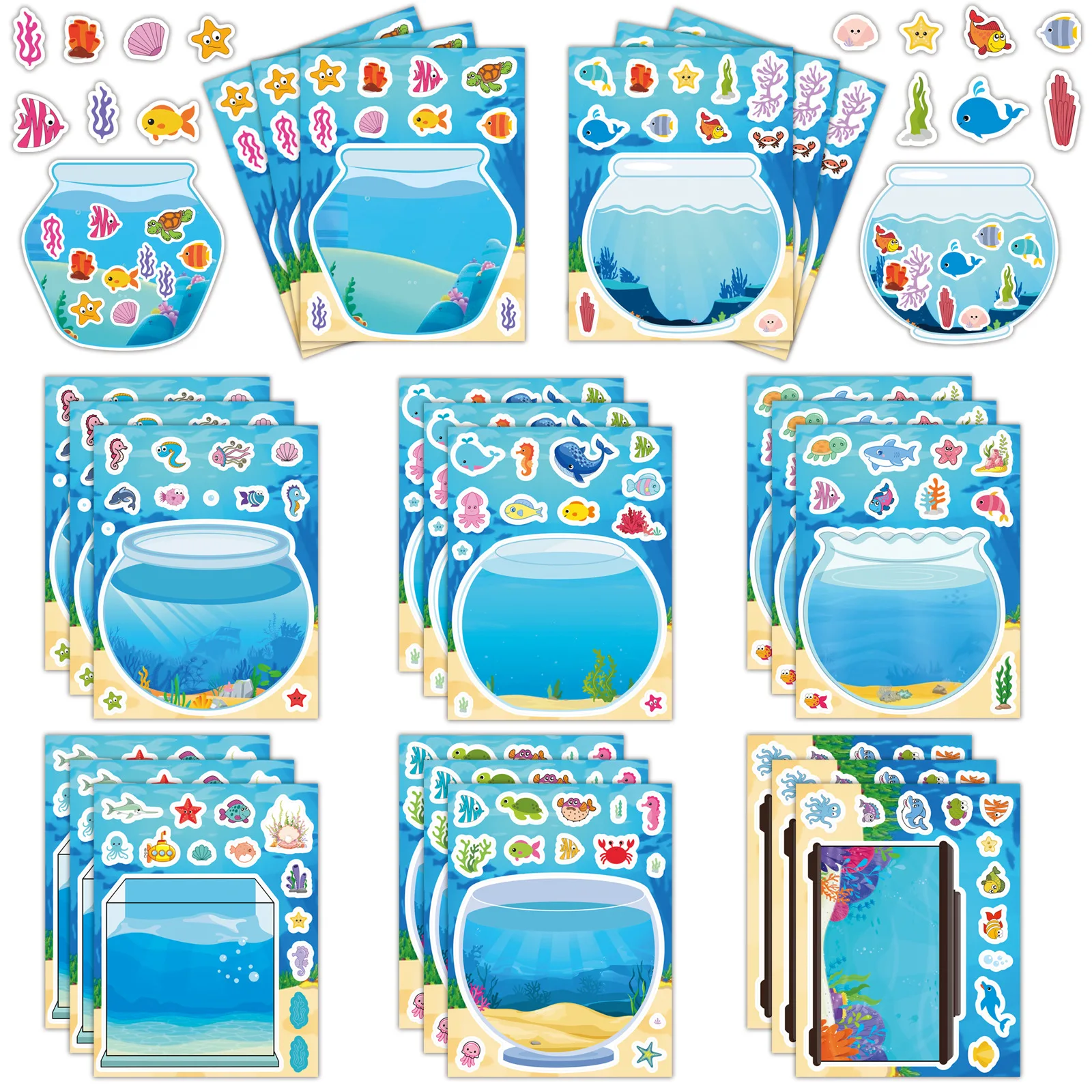 8pcs Ocean Water Tank Fish Tank Cute Puzzle Sticker Waterproof Decals Stickers For Notebook Phone Thermos Diy Stickers Toys Gift
8pcs Ocean Water Tank Fish Tank Cute Puzzle Sticker Waterproof Decals Stickers For Notebook Phone Thermos Diy Stickers Toys Gift