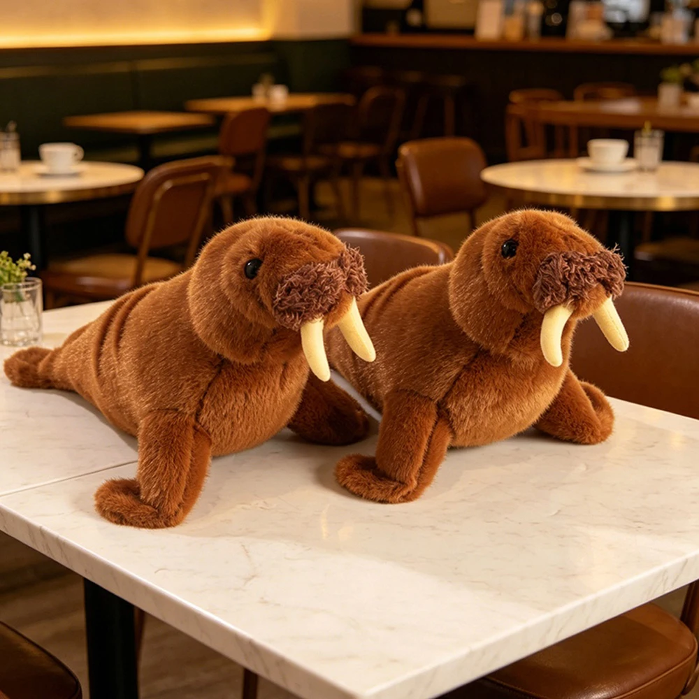 Realistic Walrus Plush Toys Wild Sea Animal Stuffed Soft Dolls With Big White Tooth Fun Gifts For Friends Birthday Christmas
Realistic Walrus Plush Toys Wild Sea Animal Stuffed Soft Dolls With Big White Tooth Fun Gifts For Friends Birthday Christmas