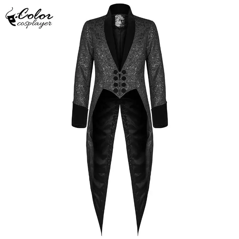 Color Cosplayer Men's Gothic Steampunk Tailcoat Carnival Tail Jacket Gentleman Cosplay Costume Wedding Jacquard Jacket Vintage
Color Cosplayer Men's Gothic Steampunk Tailcoat Carnival Tail Jacket Gentleman Cosplay Costume Wedding Jacquard Jacket Vintage