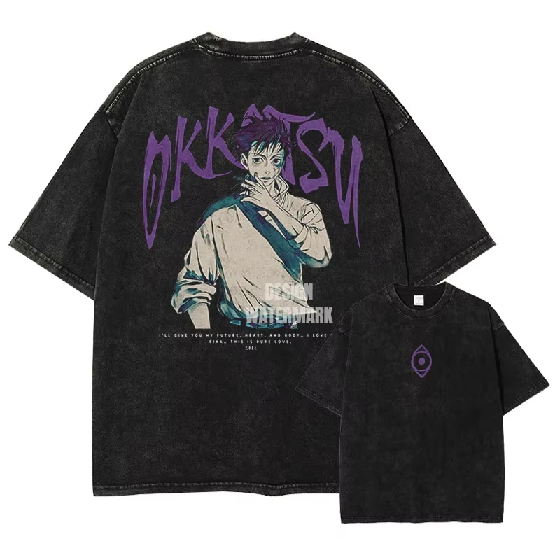 2026 summer Jujutsu Kaisen Yuta Okkotsu Washed T-shirt Anime Harajuku Streetwear Oversized Tee Y2K Retro Otaku Tops
2026 summer Jujutsu Kaisen Yuta Okkotsu Washed T-shirt Anime Harajuku Streetwear Oversized Tee Y2K Retro Otaku Tops
